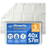 Ultrasorbs Advanced+ Premium Underpads With Polymer For Superior Leak Protection. Fixed Price $37.84.
