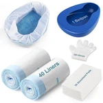 Bed Pan Set Includes 30 Super Absorbent Pads, 40 Disposable Liners, And 100 G.... Fixed Price $35.99.