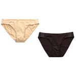 Slick Chicks Hi-cut Adaptive Brief Underwear Women's 2-PACK Black Beige Xl. Fixed Price $8.95.