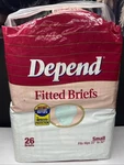 Depend Vtg Fitted Briefs 26 Diapers Small 1996 Usa Leakage Barrier 90S Nos. Fixed Price $199.95.