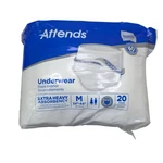 Attends Underwear Extra Heavy Absorbency M 34"-44" 20 Count Latex-free Open Pkg. Fixed Price $8.47.