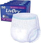Extra Absorbent Adult Xl Incontinence Underwear, 56-PACK, Leak Protection. Fixed Price $116.99.