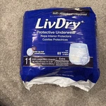 Livdry Unisex Adult Incontinence Underwear, Extra Comfort (xxx-large, 11-PACK). Fixed Price $37.88.
