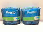 2 - Presto Supreme Flexright Underwear Xl 58" 68" 14 Pack. Fixed Price $25.19.