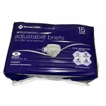 Members Mark Unisex Total Protection Adjustable Briefs 15CT. Fixed Price $18.99.