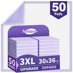110 Grams Heavy Duty Bed Pads 30''X36'', 50 Count Mildplus Purple Disposable .... Fixed Price $64.61.