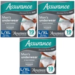 57 Count (3X 19CT) Assurance Men Incontinence Underwear Max Absorbency Size L/xl. Fixed Price $69.99.
