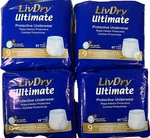 Livdry Adult Incontinence Protective Underwear Ultimate 3XL Xxxl 36 Free Ship. Fixed Price $62.99.