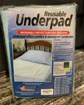Rms Incontinence Waterproof Sheet Protector Underpads Washable Reusable 34"X36". Fixed Price $17.99.