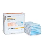 Mckesson Classic Plus Underpads, Disposable, 23" X 24", Light Absorbency, 200 Ct. Fixed Price $48.13.