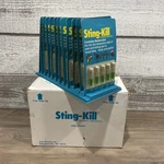 Vtg Sting Kill Store Display 12 Pack Extermal Anesthetic Disposable Swabs. Fixed Price $49.99.