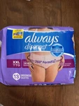 Always Discreet Incontinence Underwear For Women Maximum Absorbency Xxl. Fixed Price $8.99.