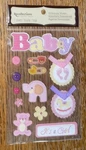Recollections Baby Its Girl Foot Prints Animals Diaper Pin Button Bow Stickers. Fixed Price $15.00.