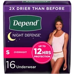 Depend Night Defense Blush Incontinence Underwear For Women Small 16 Count. Fixed Price $22.39.