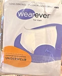Wearever Men Maximum Absorbency Briefs 1 Pair Size 3X Unopened White. Fixed Price $15.99.