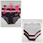 Betsey Johnson 5 Pack Women's Micro Panties Tag Free Black Pink Beige Gray. Fixed Price $29.95.