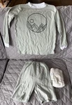 Exc Cond Peejamas Potty Pj Sage Lt Green Shorts Pants Shirt Pads Kids 6-7. Fixed Price $49.00.