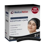 Hair Net, Disposable Pleated Nets Black, 100 Count Bouffant Cap.... Fixed Price $28.11.