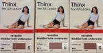 3PK Thinx For Leaks Reusable Bladder Underwear Small Hi-waist Read. Fixed Price $31.95.