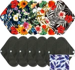 7PCS Pack Cloth Pads Including 1PC Mini Wet Bag Piece Set, Bamboo Charcoal. Fixed Price $18.95.