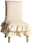 Classic Slipcovers Cotton Duck 2 Tier Dining Chair Natural. Fixed Price $72.97.