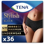 Tena Stylish Black 36 Count Incontinence Underwear Womens Small Medium Maximum. Fixed Price $26.99.