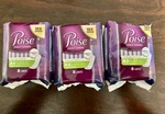 3 Poise Daily Liners Regular Lenght #2 Very Light Absorbency 8CT Each. Fixed Price $8.99.