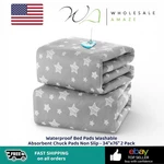 Waterproof Bed Pads Washable Absorbent Chuck Non Slip - 34"X76" 2 Pack. Fixed Price $44.99.