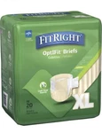Medline Fitright Optifit Briefs Adult Incontinence Underwear Xl 51"-70" 20 Ct. Fixed Price $10.00.