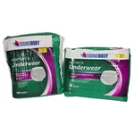 Soundbody 2 Womens Large Underwear 38 - 50" Waist Two 18 Count Absorbency Sealed. Fixed Price $19.99.