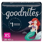 Kimberly Clark Goodnites Heavy Absorbency Nighttime Underwear, X-small For Girls. Fixed Price $70.28.