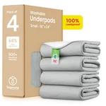 4 Pack Improvia Washable Underpads Heavy Absorbency Reusable Incontinence. Fixed Price $18.95.