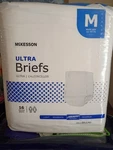 Mckesson Ultra Heavy Absorbency Adult Briefs, Disposable, Medium 16 Pk (loc 404). Fixed Price $10.00.