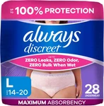 Always Discreet Adult Diapers For Women, Incontinence Underwear, Postpartum Esse. Fixed Price $36.80.