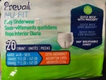 Pack Prevail Nu-fit Adult Unisex Daily Underwear/diapers Large Of 20. Fixed Price $24.99.