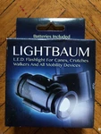 Lightbaum- Adjustable Led Flashlight For Crutches, Canes, & Walkers. Fixed Price $21.99.