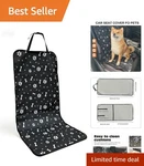 Universal Fit Back Seat Dog Cover With Cute Bone Design - Waterproof & Easy Care. Fixed Price $12.99.