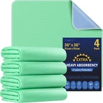 Fygrip 4 Pack 36 Extra Heavy Absorbency Washable Underpads, Waterproof Qu. Fixed Price $44.90.