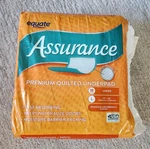 Assurance Maximum Absorbency Unisex Premium Underpad Large 18-COUNT Fold Cleanly. Fixed Price $9.99.