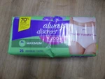 Always Discreet Adult Incontinence & Postpartum Underwear For Women, Classic .... Fixed Price $23.99.
