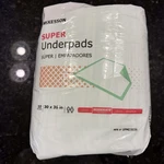 Mckesson Super Underpads UPMD3036 30X36IN Fluff/polymer Disposable - 10 Case. Fixed Price $12.99.