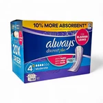 Always Discreet Plus For Moderate Bladder Leaks 153-PACK Stays 20X Drier. Fixed Price $22.00.