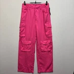 Nwt Blanknyc Women The Franklin Wide Leg Cargo Pants Size 28 Pink C093 -1. Fixed Price $44.99.