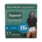 Male Adult Absorbent Underwear Depend Fit-flex Pull. Fixed Price $64.31.