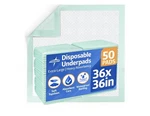 Medline Bed Disposable Adult, Heavy Duty Chux Pads, 36X36, 50 Count,. Fixed Price $75.00.