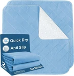 Bed Pads Washable Waterproof 2 Pack 34"X36" Anti Slip Incontinence Chuck. Fixed Price $27.99.