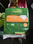 1 Vintage Depend/depends Large Adult Diaper 42-54 6 Tab Plastic Backed. Fixed Price $14.99.