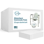 Tidycare Disposable Commode Pads 120 Pack Universal Fit Absorbent Bedside. Fixed Price $85.12.