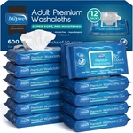 Adult Wet Wipes For Incontinence & Cleansing, 8"X12", Packs Of 50. Fixed Price $51.79.