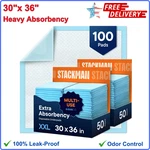 Chucks Disposable 100PACK Adult Incontinence Underpads 30"X 36" Extra Large. Fixed Price $51.24.